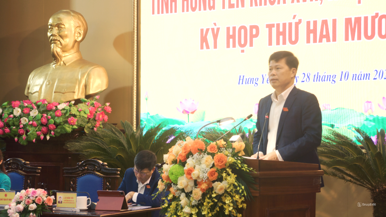 Hội đồng nhân dân tỉnh tổ chức Kỳ họp thứ Hai mươi hai - Kỳ họp không thường lệ