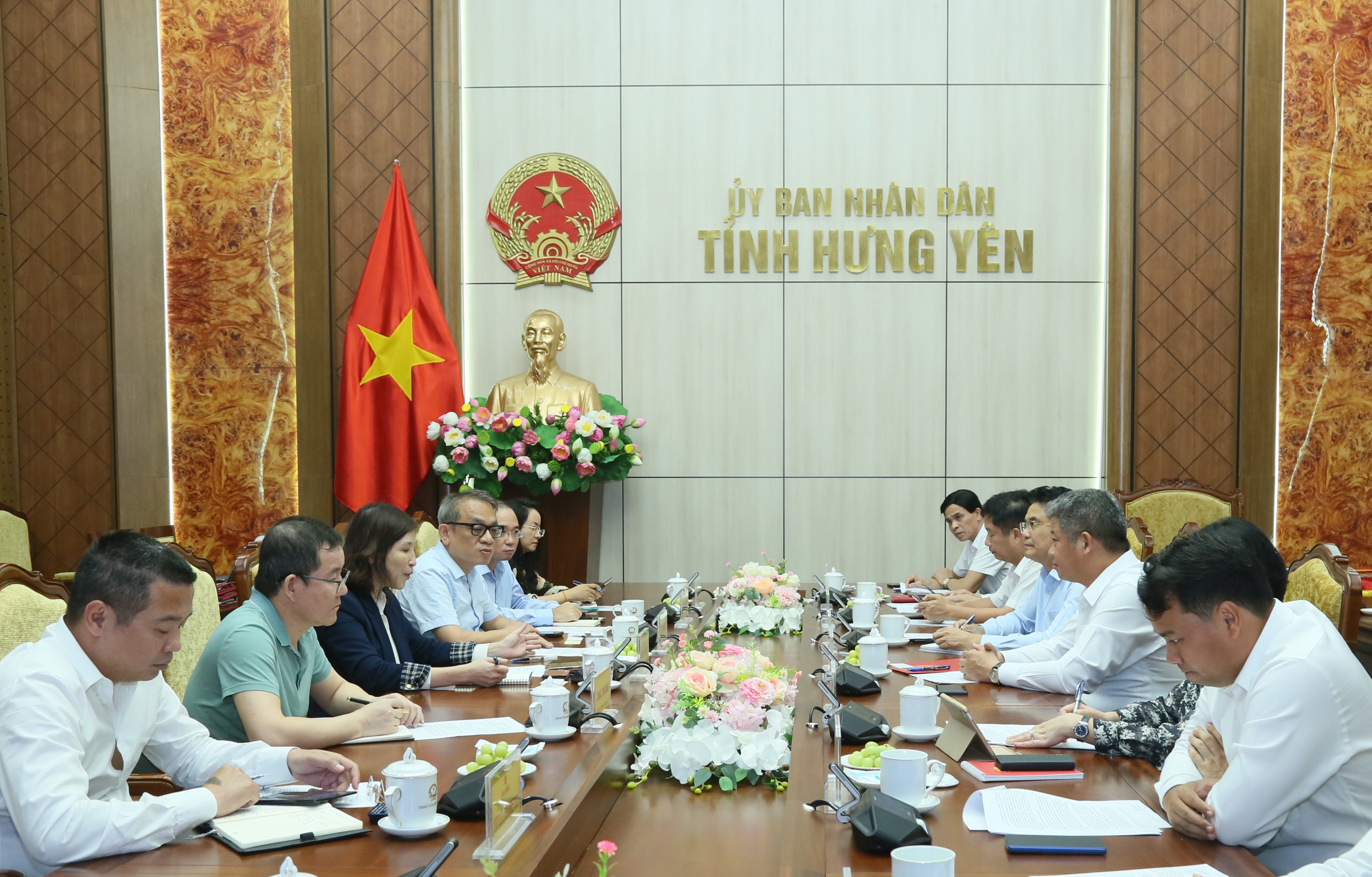 Đồng chí Phó Bí thư Tỉnh ủy, Chủ tịch UBND tỉnh Nguyễn Mạnh Quyền tiếp và làm việc với Hiệp hội Doanh nghiệp Việt Nam - Đài Loan